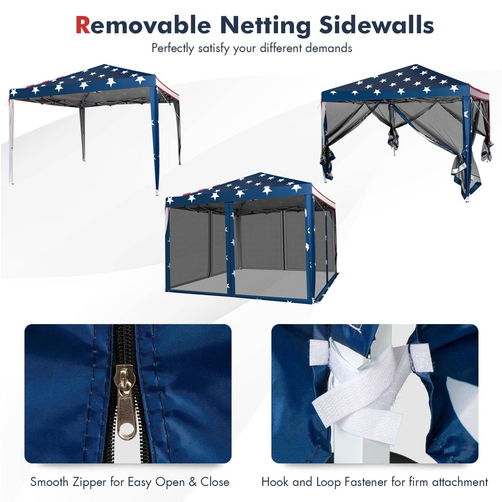 10 FT x 10 FT Pop-Up Canopy Tent Easy Setup Instant Folding Shelter with Mesh Netting-Beige