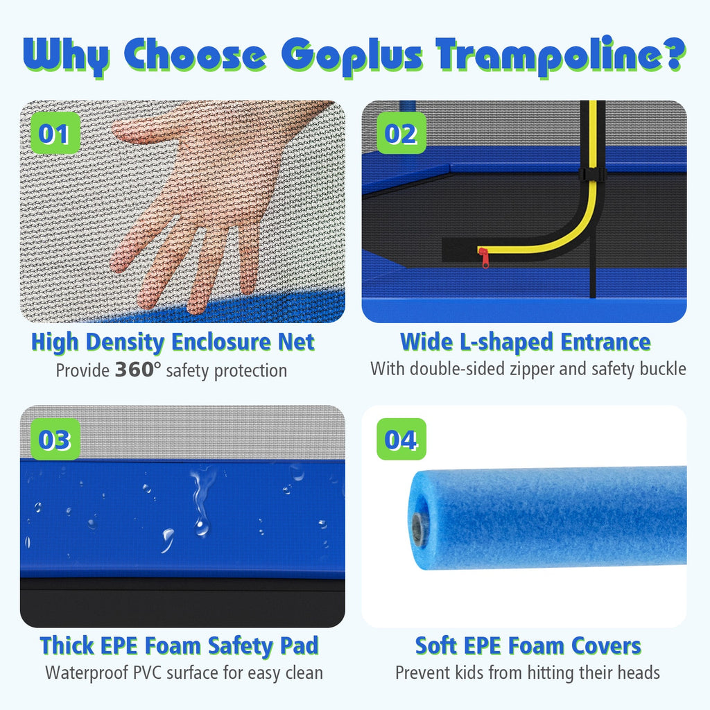 7 Feet Kids Recreational Bounce Jumper Trampoline