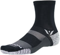 Swiftwick Flite XT Mid Crew Socks - 5" Black X-Large