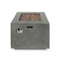 Outdoor Patio Gas Burning Fire Pit Table 50,000 BTU, Square