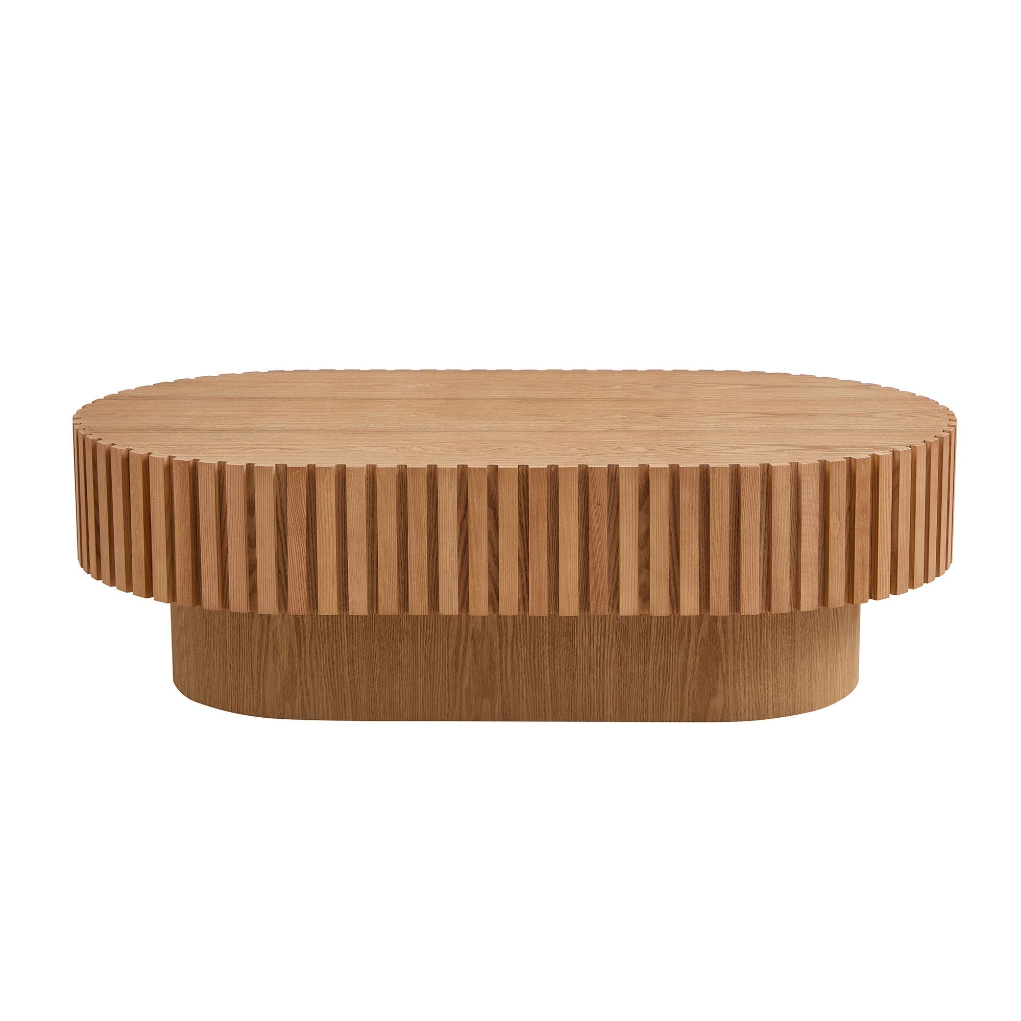 43.7 Inch Modern Handcrafted Drum Coffee Table