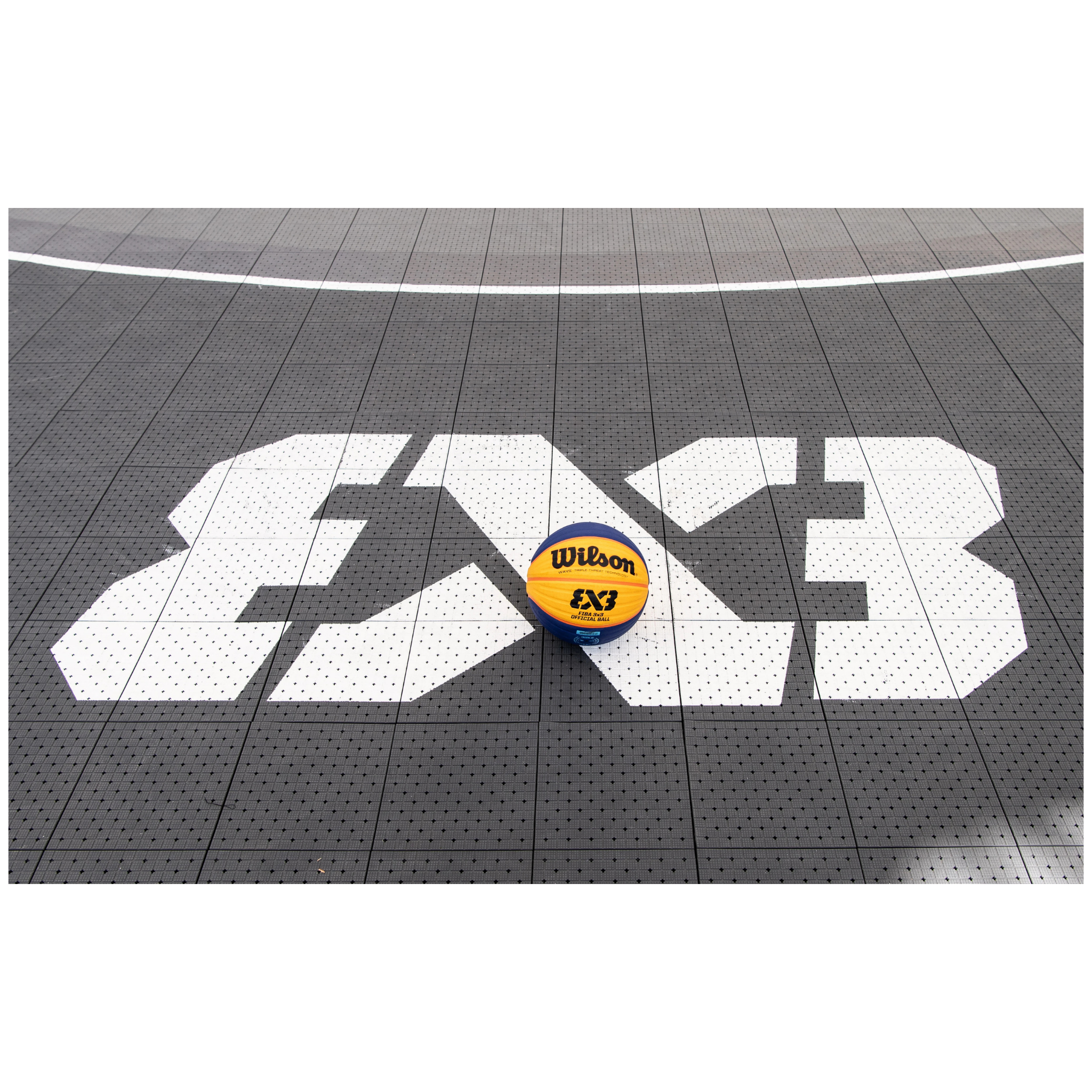 USA Enlio Official 3X3 Basketball Court – FIBA Certified – 25' x 40' Half Court