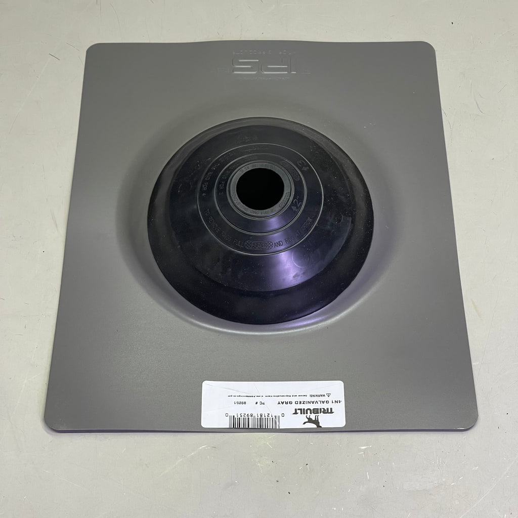 TRIBUILT 4N1 Galvanized Roof Flashing 12" x 16" Base Grey 89251