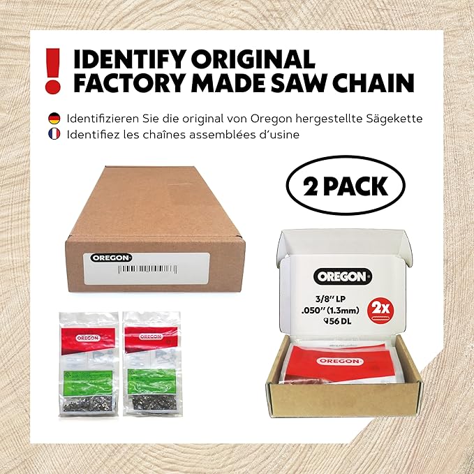 Oregon Chainsaw Chain for 16" Bar, 3/8" LP, .050" Gauge, 56 Drive Links | Oregon Chainsaw Chain for 16" Bar, 3/8" LP, .050" Gauge, 56 Drive Links
