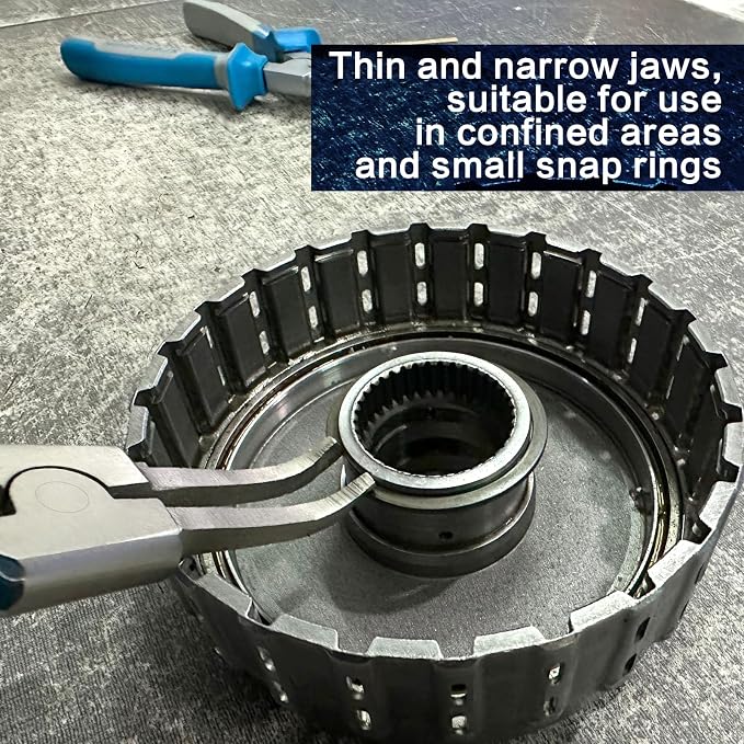 SPEEDWOX 8" Bent Jaw & Angle Tip Pliers - Special Lock, C-Clip, Retaining & Snap Ring Pliers for Automatic Transmissions & Transfer Cases