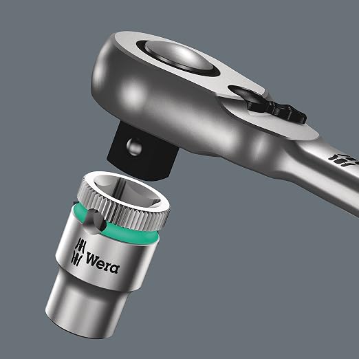 WERA 05004051001 8100 SB 11 Zyklop Imperial Metal Ratchet Set, 29 Piece, 3/8" Drive