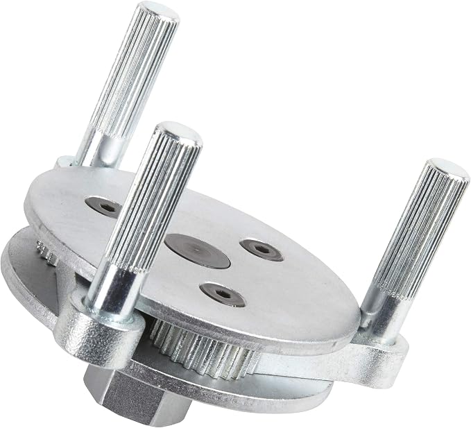 OTC 4440 Heavy Duty 3-Leg Standard Oil Filter Wrench | Self Gripping Design Offers True Universal Fit from 3" to 4-3/4"; 1/2" Square Drive with 21mm Hex Option