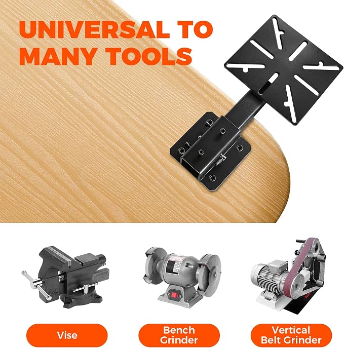 Mount Vise and Grinder, Heavy Duty Carbon Steel Bench Mount Table Mount