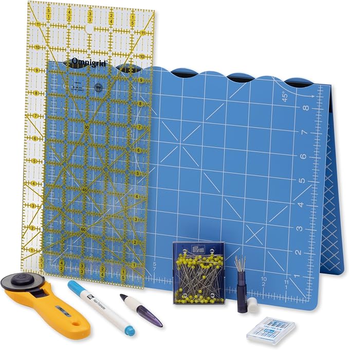 Prym Patchwork & Quilting Starter Set (inch Scale), Blue, GB