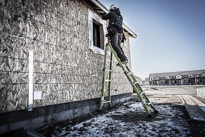 Little Giant Ladder Systems Dark Horse 2.0, M17, 17ft, Multi-Position Ladder, Fiberglass, Type 1A, 300 lbs Weight Rating, (16117-001)