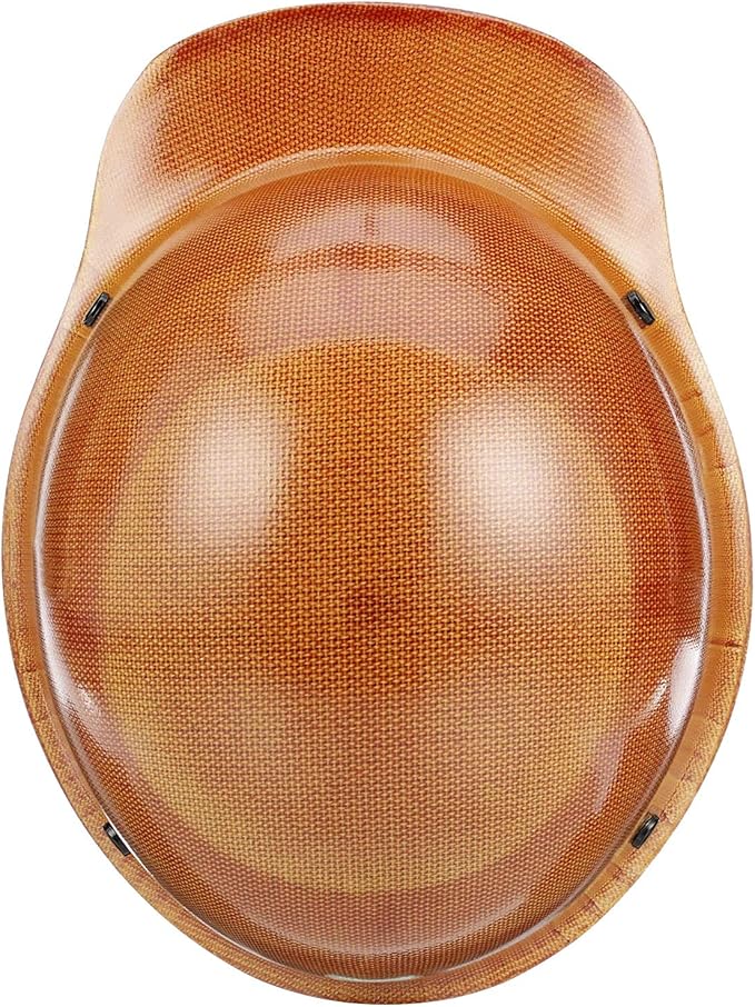 MSA Skullgard Cap Style Safety Hard Hat with Suspension - Non-Slotted Cap, Made of Phenolic Resin, Radiant Heat Loads up to 350F | Fas-Trac III Ratchet Suspension