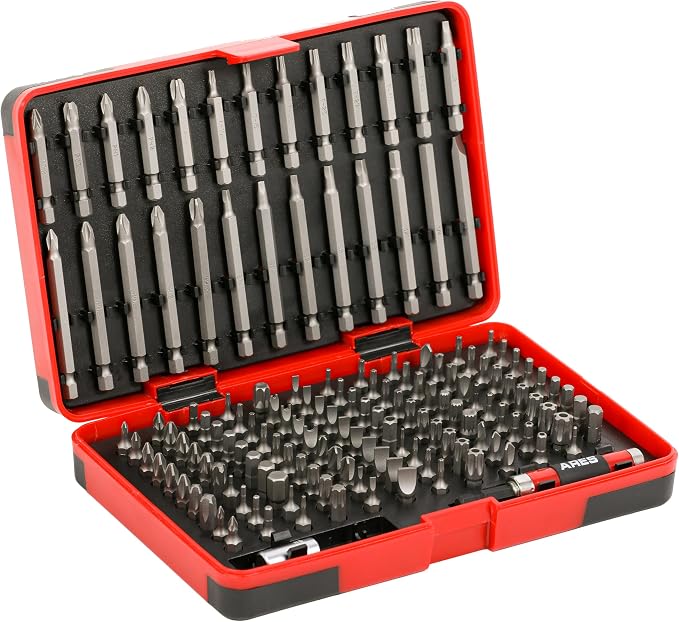 ARES 31018-147-Piece Master Security Bit Set – Phillips, Robertson, Tamper Hex and Torx Bits, Specialty Bits, and More – Bit Set Includes Bit Holder and Coupler for Maximum Versatility