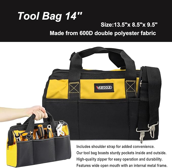 VASTOOLS Welding Accessories,25pc,Chipping Hammer,Leather Gloves,Soapstone Holder,Welding Magnet,Torch Striker,Wire Brush,Fillet Gage,Welpers Pliers,Adjustable Wrench,Half Round File