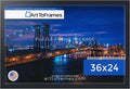 ArtToFrames Puzzle Frame for Buffalo Games 50 Piece Jigsaw Puzzles, 36x24 Inch (91x61 cm), Soft Black Engineered Wood with Economy Acrylic, Ready to Hang Puzzle Display