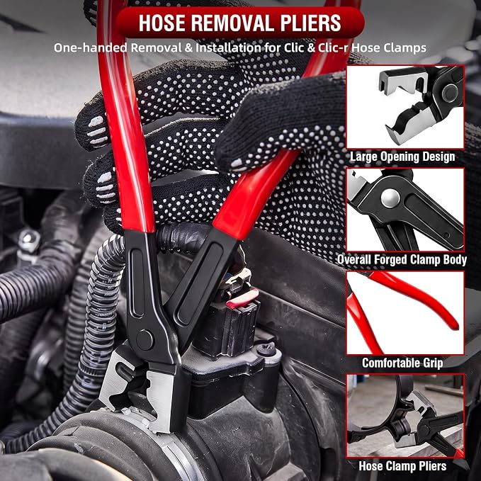 13-Piece Electrical Disconnect Pliers Kit for Cars