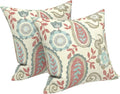 LVTXIII Outdoor Pillows 20x20 Inch, 2 Pack Large Decorative Square Throw Pillows with Inserts for Couch, Bed, Floor Seating, Patio Furniture, Paisley Vintage