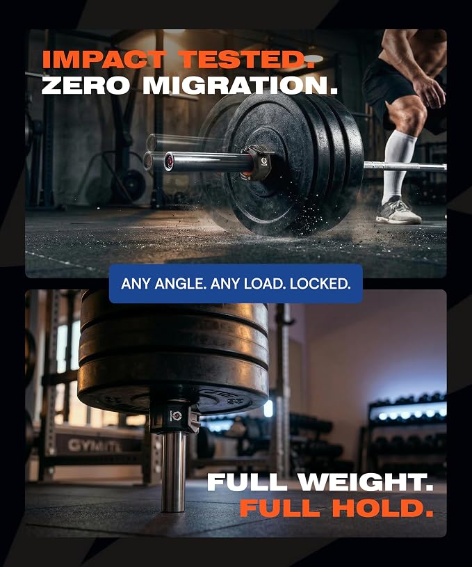 Lock-Jaw OLY 2 Barbell Collars & Clamps, 2"/50mm Olympic Bars