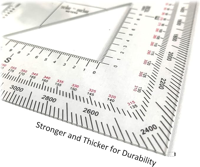 Military Protractor - Perfectly Cut for Land Nav