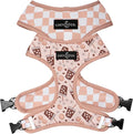 Lucy & Co. Reversible Dog Harness - Water-Repellent Neoprene, Dual-Print Design, Easy Swap Style, Adjustable Comfort Fit - Iced Coffee SZN Reversible Harness - Small