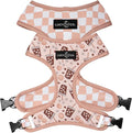 Lucy & Co. Reversible Dog Harness - Water-Repellent Neoprene, Dual-Print Design, Easy Swap Style, Adjustable Comfort Fit - Iced Coffee SZN Reversible Harness - Large