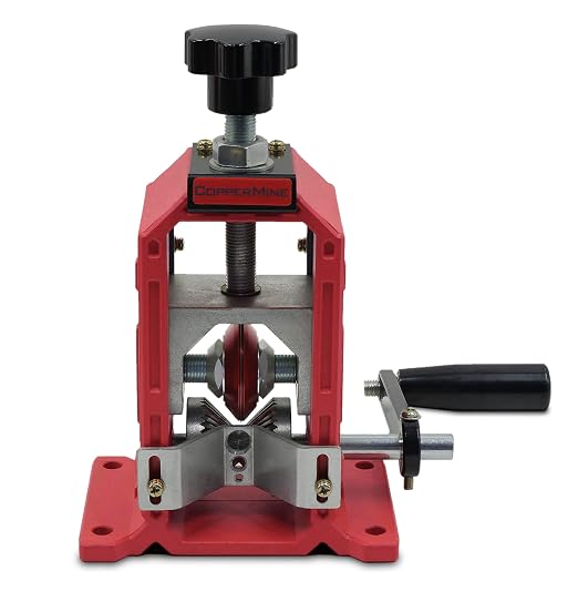 CopperMine Wire Stripping Machine, Drill Powered Benchtop Wire Stripper for 18 AWG to 1-1/2" Cable, Large Cable Wire Stripper, Manual Copper Wire Stripper Wire Recycling, Solid & Stranded Wire