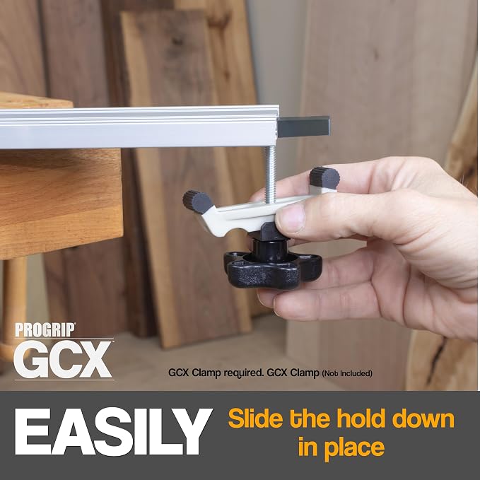 ProGrip GCX Edge Clamp Hold Down Clamp Pair for Angle and Tapered Cuts