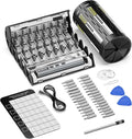 162-in-1 Mini Electric Screwdriver Set, NEZZBE Precision Cordless Power Screwdriver with 150 Magnetic Bits, 4 Torque Settings, Up to 5N.m Manual, LED Light & Portable Repair Kit for Laptop, Watch, PS5