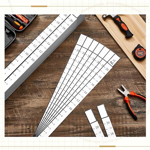 Attic Measuring Rulers (Case of 400), 20 Inch, Card Stock, Attic Insulation R-value Ruler for Insulators Ceiling Insulation