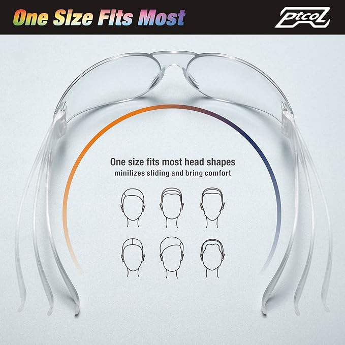 112 Pack Safety Glasses Crystal Clear (Bulk Pack of 24+4) Unisex Anti-Scratch Protective Goggles Impact Resistant Lens Eyewear with ANSI Z87.1 Certified for Construction, Shooting and Laboratory