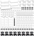 FRIMOONY Peg Board Organizer Accessories, Pegboard Hook Locks, Bins, for Organizing Pliers, Wrenches, Screwdrivers, 333-Piece