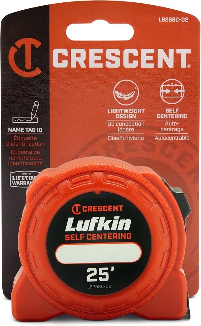 Lufkin 25' Self-Centering Power Tape - L625SC-02