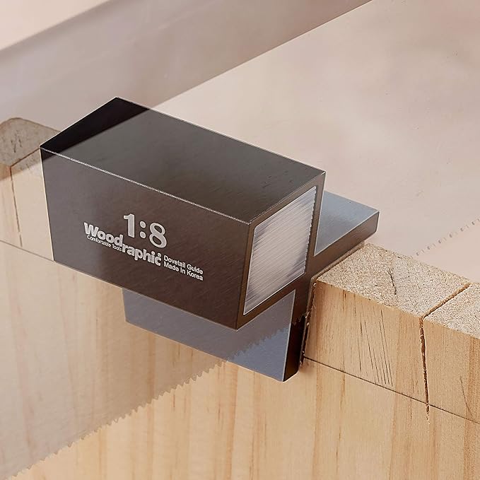 Dovetail Saw Guide – 1:6 Angle for Soft Wood – Magnetic CNC Aluminum Joinery Tool for Hand-Cut Precision, Woodworking Layout, and Marking Accuracy