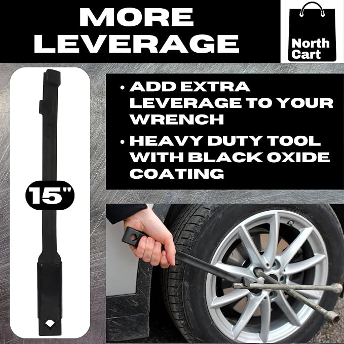 WREX Wrench Extender North Cart - Extension Tool Cheater Bar - Hand Tools for Mechanics - Universal Adaptor Drive - Handle Tr Nut Holder Clip - Monster International Clamp - Breaker Pipe Leverage