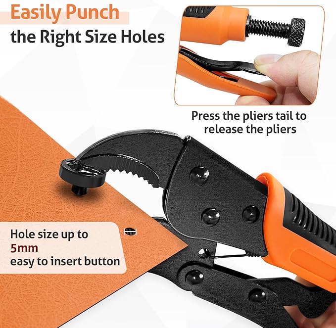 Heavy Duty Snap Fastener Tool, Snap Tool with 3 Dies, 40 Set 15mm Stainless Snaps and 2Pcs Rubber Ring, for Boat Cover, Canvas, Tarps, Leather Snaps Installation and Repairing