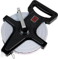 Champion Sports Open Reel Measuring Tapes – Durable Hand Crank with Metal Spike, Dual-Sided Feet & Meters, Perfect for Track & Field and Long Jump, 200 Feet/60 Meters