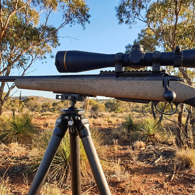 XM-5F 5.5" Universal Rifle Arca Rail Mount, Hunting Tripod Accessories for Triditonal Wooden Handguard/Nylon/Composite Materials Stock or Other Customized Rifle