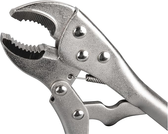 Performance Tool W1705 Pliers Set with Rack (10 Pieces) - Double Dipped Grip Handles, Heat-Treated Alloy Steel, Free Standing or Pegboard Hanging, Machined Jaws, Induction Hardened Cutting Edges