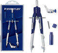 STAEDTLER Mars Comfort Metal 6" Compass Set with Case, Adaptor & Lead