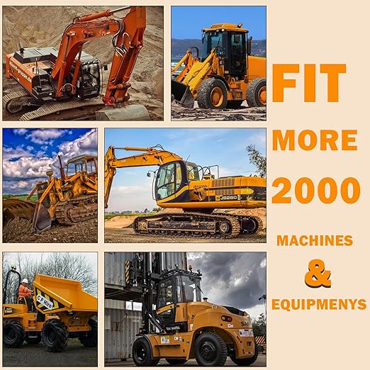 60 Construction Equipment Machinery Operator Key Set, Heavy Equipment Master Keys Set for CAT Catrepillar John Deere JCB Hyster Komatsu Kubota Takeuchi Volvo Yanmar Hitachi
