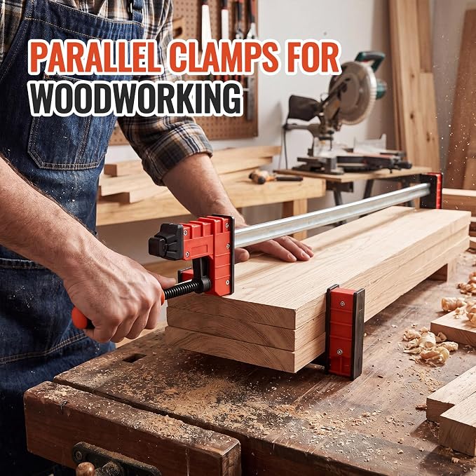 4 Pack 36 Inch Parallel Clamps for Woodworking Heavy Duty Bar Clamp