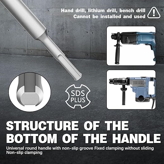 2" Concrete Hole Saw,50mm Masonry Hole Saw, with 110mm SDS Plus Shank Connecting Rod for Concrete Brick Cement Stone Wall Drilling Home Improvement