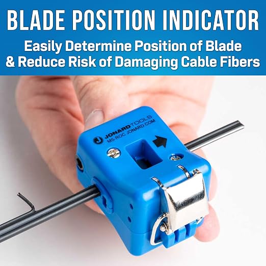 Jonard Tools MS-ROC Drop Cable Slitter Fiber Access Tool with 2 Grooves, 5.9 mm x 2.9 mm