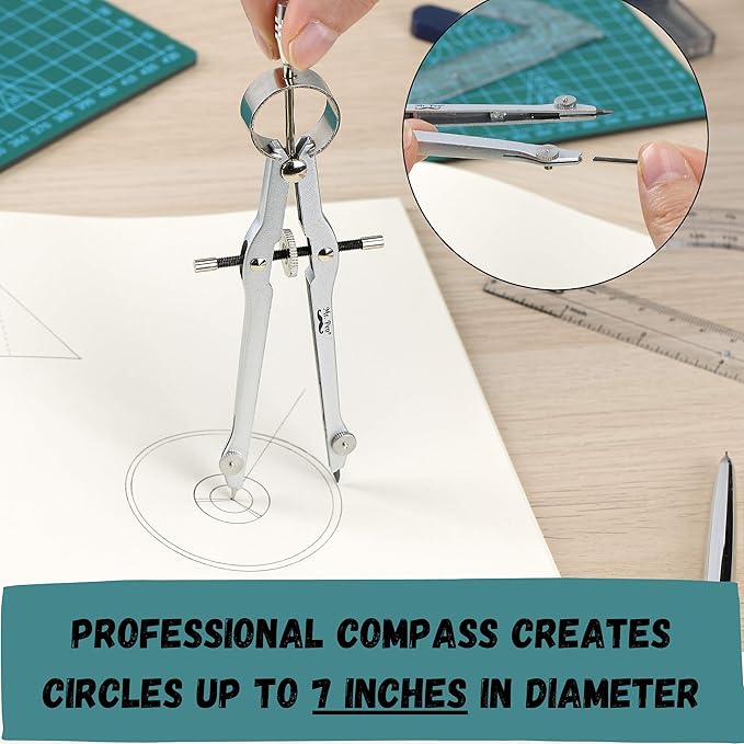 Mr. Pen- Protractor and Compass Set, Compass Protractor Set, Protractor, Compass for Geometry, Math Compass, Compass School, Math Compass and Protractor, Geometry Tools Set