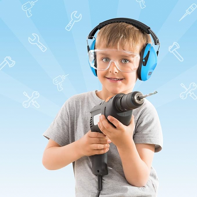 Dr.meter Ear Muffs for Noise Reduction: SNR27.4 Noise Cancelling Headphones for Kids Autism Sensory with Adjustable Headband - Kids Ear Protection for Monster Jam, Fireworks, Concerts, Air Shows