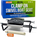 Clamp On Boat Seat Swivel Mount for Jon Boats 360 Degree, Adjustable
