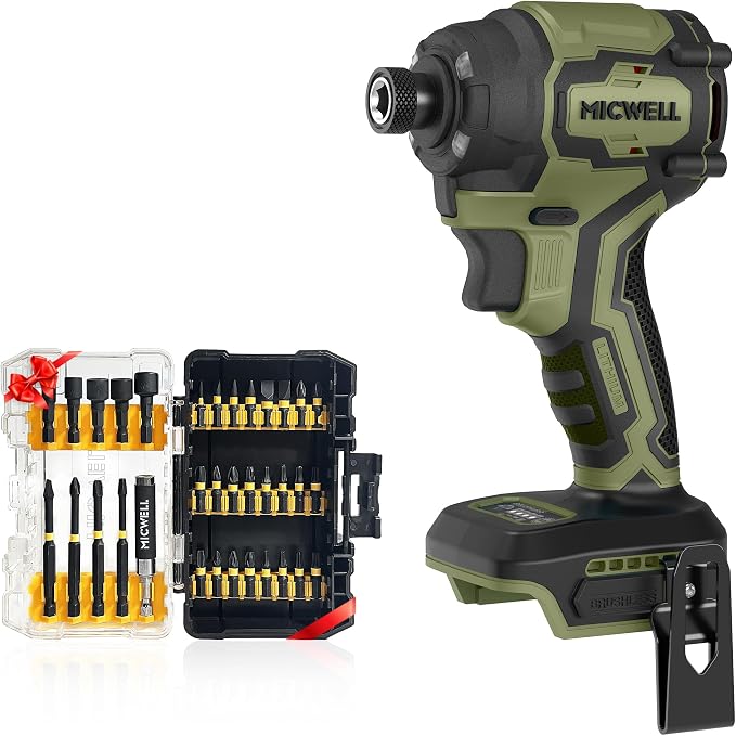 Cordless Impact Driver (Tool Only) Compatible with Makita 18V Battery, Up to 2300 In-lbs Brushless1/4" Impact Driver, 4-Speed Lightweight Power Impact Drivers with Tool Bag, LED Light
