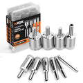 KATA Diamond Hole Saw Kit: 10PCS Diamond Tile Drill Bits for Glass Bottles - Hole Saw Set Holesaw Kit 1/4" to 1-1/5" (6-28mm) - Drilling Holes Cutting for Ceramic, Bottles, Pots, Marble, Granite Stone