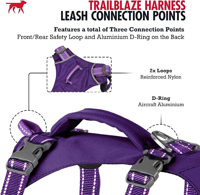 Tuff Pupper Escape Proof Dog Harness for Extra Small Dogs | No Pull Lightweight Adjustable Harness | No Escape Multifunctional Outdoor Pet Gear | Strong Durable Breathable | Secure Comfortable Fit