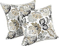 LVTXIII Outdoor/Indoor Throw Pillows, Decorative Throw Pillows with Inserts, 18"x18" Square Pillows for Bed, Couch, Sofa and Patio Furniture, Set of 2, Dailey Tan