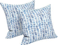 LVTXIII Outdoor Throw Pillows, Decorative Throw Pillows with Inserts, 16"x16" Square Pillows for Bed, Couch, Sofa and Patio Furniture, Set of 2, A Pebble Blue